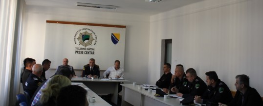 Održan radni sastanak proširenog kolegija Direktora Uprave policije MUP TK-a povodom  „Opšti izbora“ 2018. godine