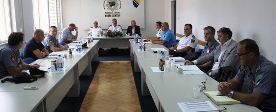 Održan radni sastanak proširenog kolegija direktora Uprave policije MUP TK-a