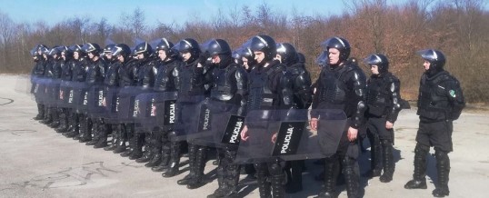 Uprava policije – Održana redovna vježba operativne jedinice za javni red i mir