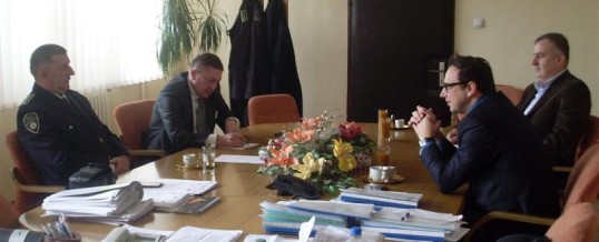Federalni ministar Predrag Kurteš i direktor Federalne uprave policije Dragan Lukač  u radnoj posjeti MUP-u Tuzlanskog kantona